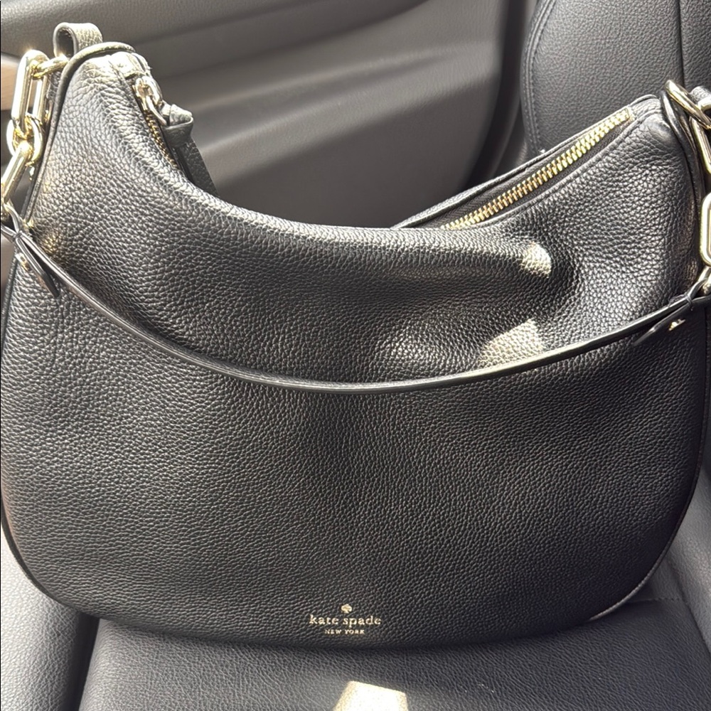 Kate Spade Black Leather Shoulder Bag